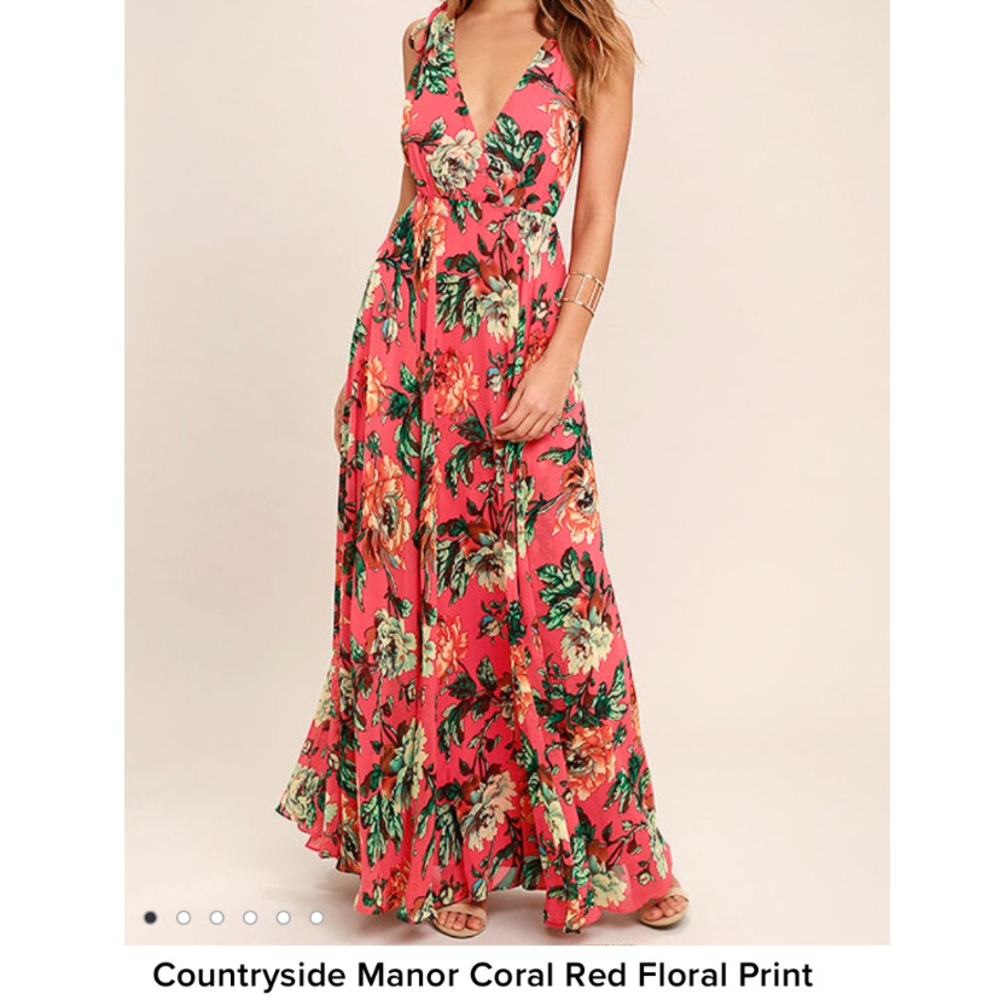 LULUs coral maxi